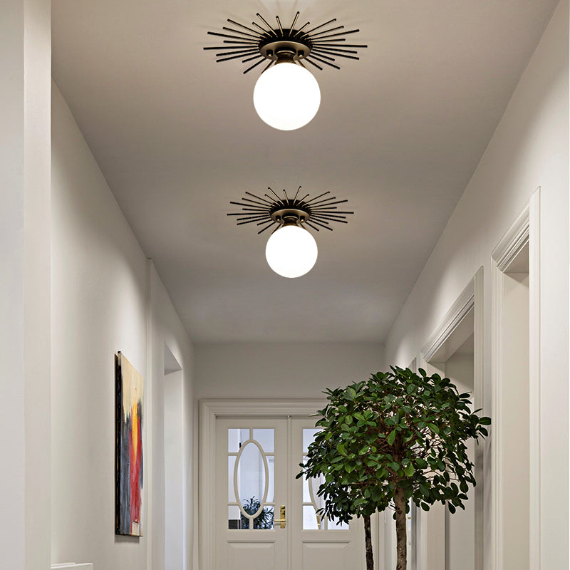 1-Luz del techo de cristal de montaje de vidrio de techo de cristal contemporáneo para Hallway