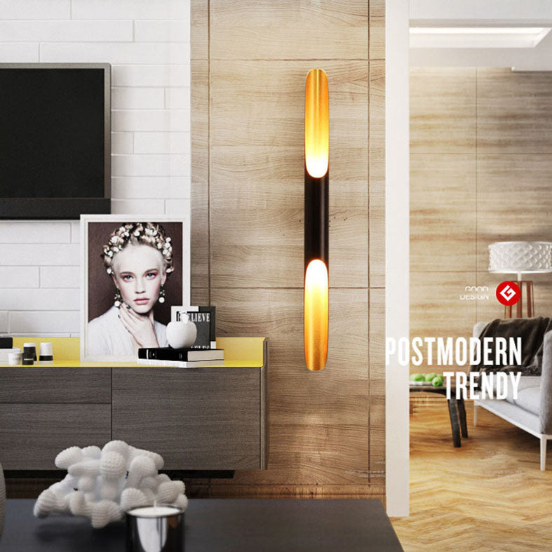 Moderne einfache lineare Wandmontage 1-Licht-Aluminiumwandlampe für Wohnzimmer