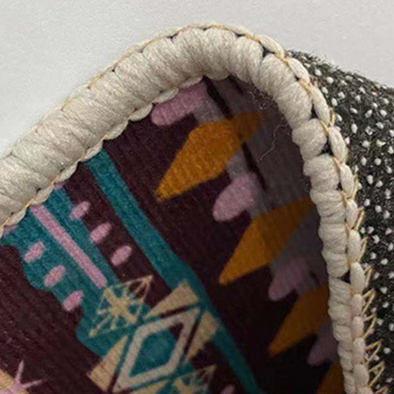 Luxury Indoor Area Rug Geometric Lines Polyester Carpet Anti Slip Backing for Living Room Rug