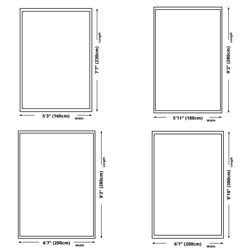 Modern Carpet Color Block Geometry Print Area Rug Polyester with Non-Slip Backing Rug