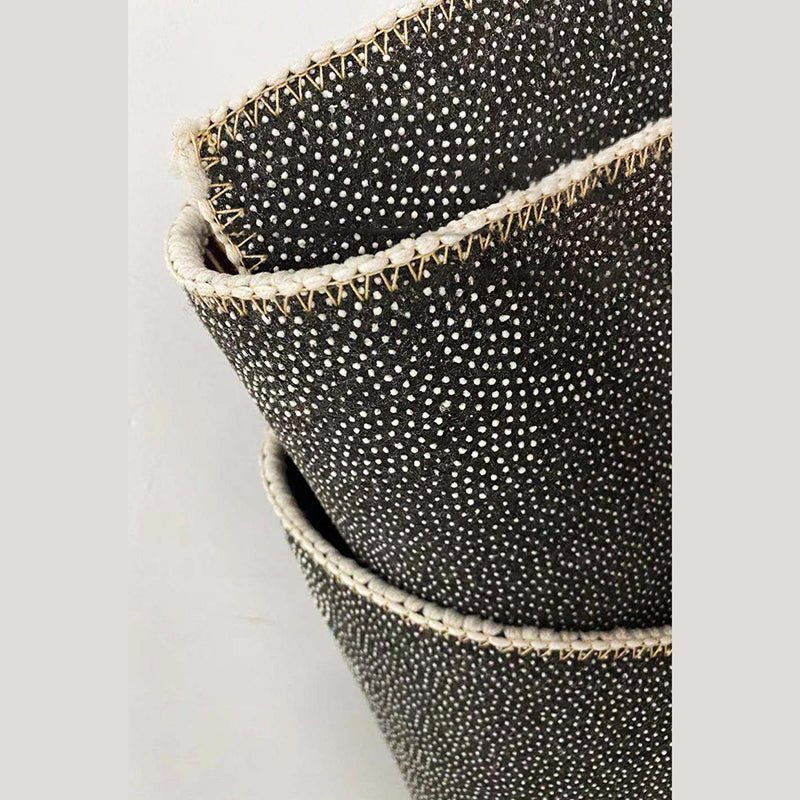 Modern Carpet Color Block Geometry Print Area Rug Polyester with Non-Slip Backing Rug