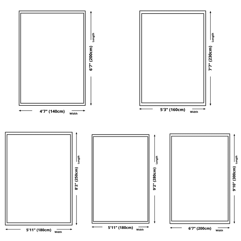 Gray Modern Indoor Rug Polyester Geometric Area Rug Non-Slip Backing Carpet for Living Room