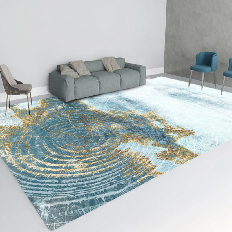 Tapis d'intérieur moderne gris en Polyester, bloc de couleur, antidérapant, pour la décoration de la maison
