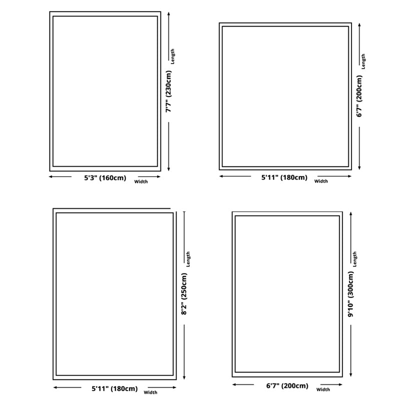 Blue Contemporary Indoor Rug Polyester Geometric Carpet Anti-Split Backing for Indoor Carpet