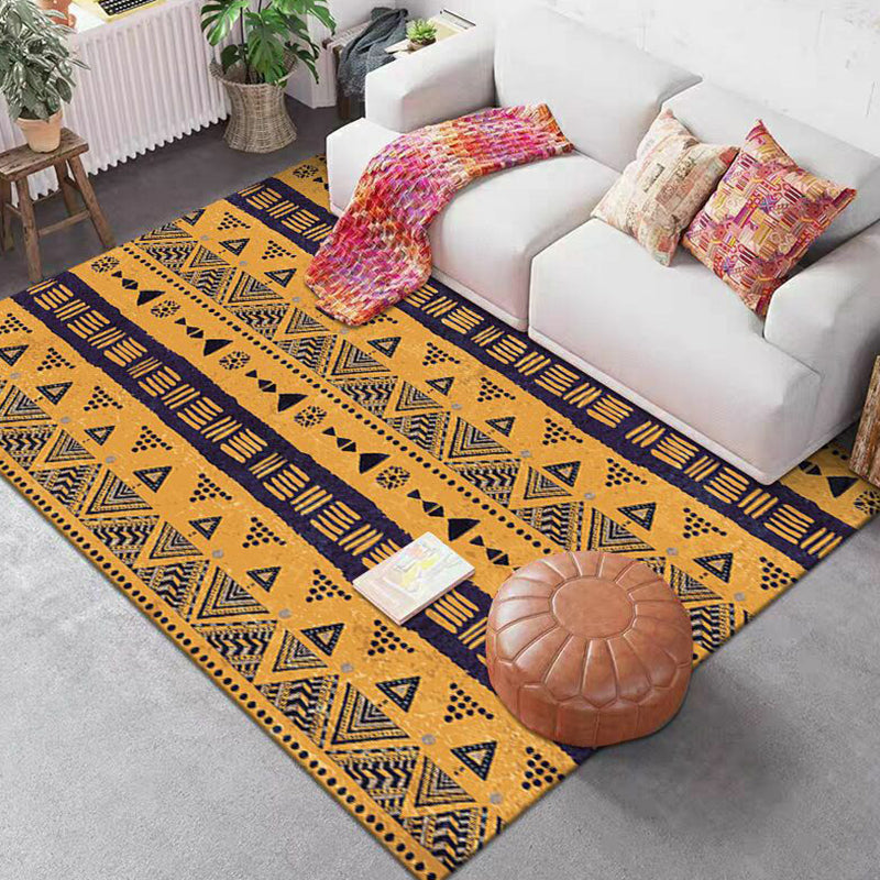 Kleur gemengd woningdecoratie tapijt boho-chic speerpunt tapijtpolyester met niet-slip achterste tapijt