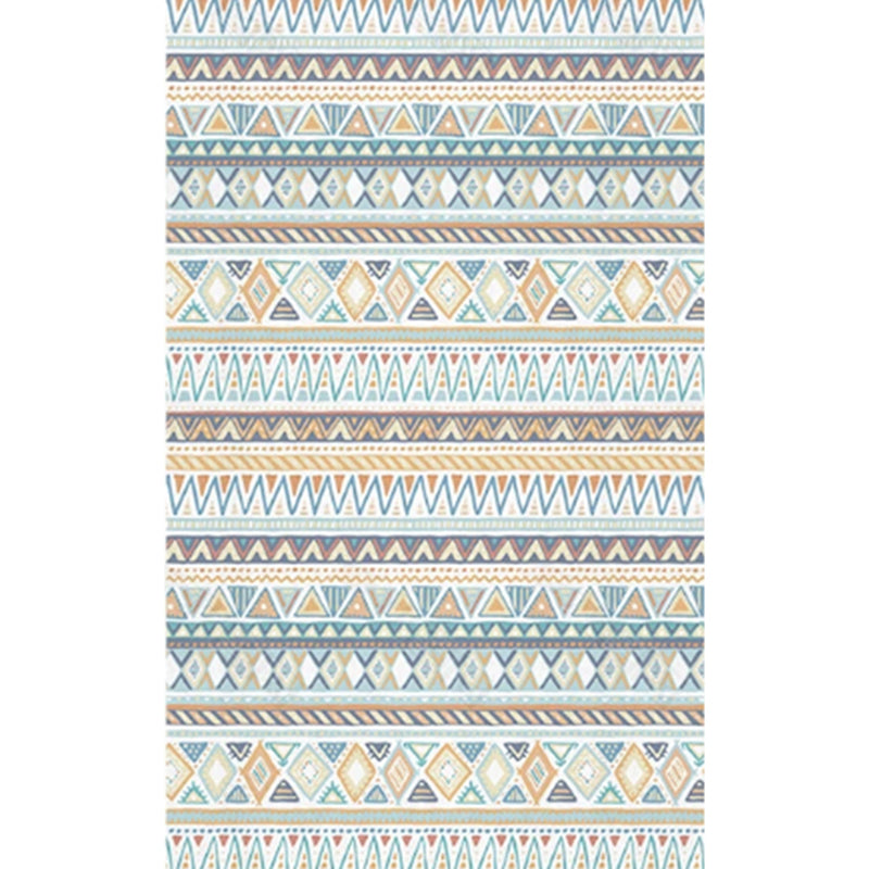 Boho-chic tribale print tapijt Multicolor polyester Tapijten Anti-slip achterste tapijt voor huizendecoratie