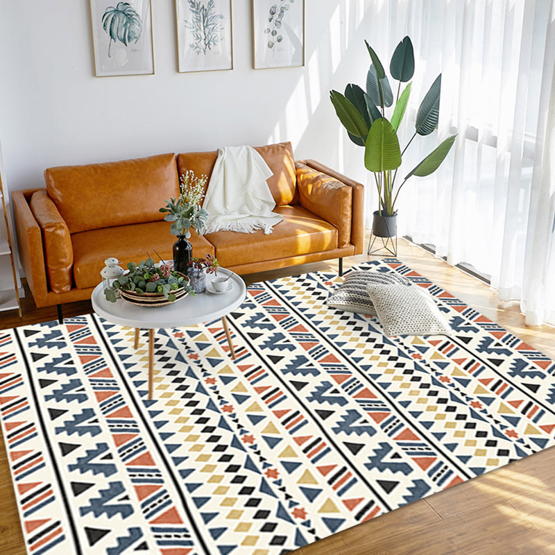 Multicolor Boheems Area Tapijt Polyester Ethnische print Indoor Tapijt Easy Care tapijt voor woonkamer