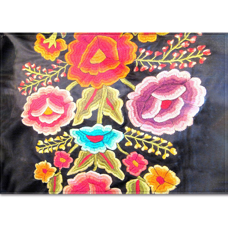 Multicolored Plants Print Rug Contemporary Natural Carpet Friendly Washable Carpet for Living Room