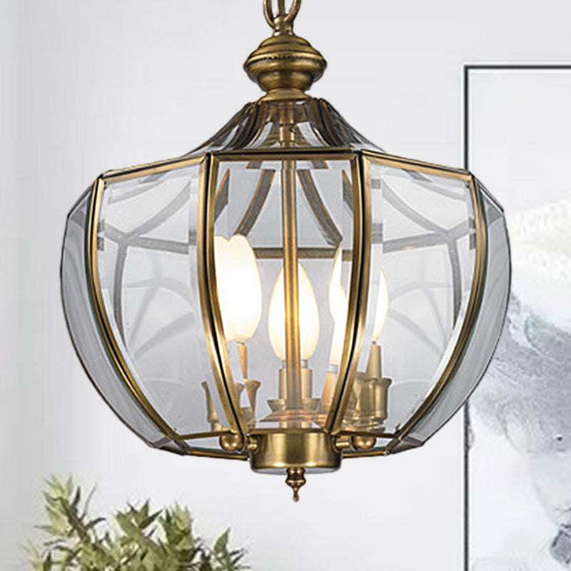 Lámpara de lámpara de vela de vidrio de leche moderna 3 bulbos accesorio de iluminación colgante de latón con sombra de frasco