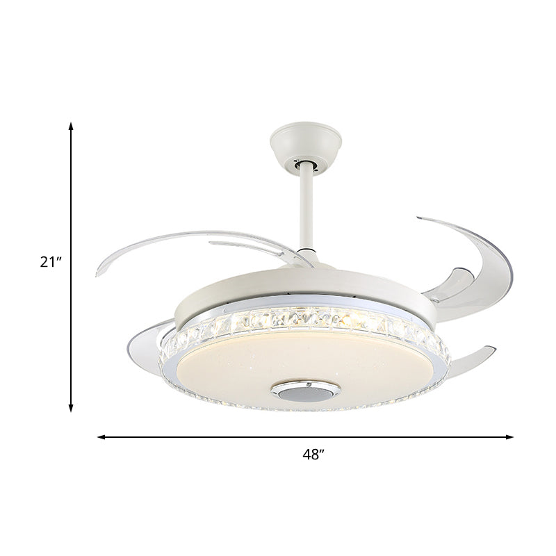 Éventail de plafond LED minimaliste