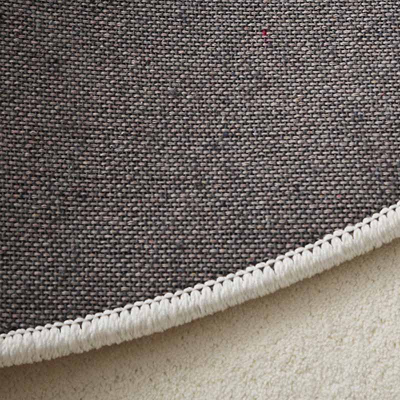 Moderner, farbblockierter Teppich, grauer Polyester-Teppich, rutschfester Teppich für die Inneneinrichtung