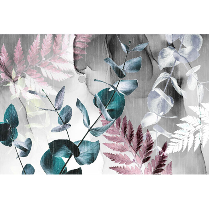 Casual Plants Area Rug Green Polyester Indoor Carpet Non-Split Rug for Indoor Room