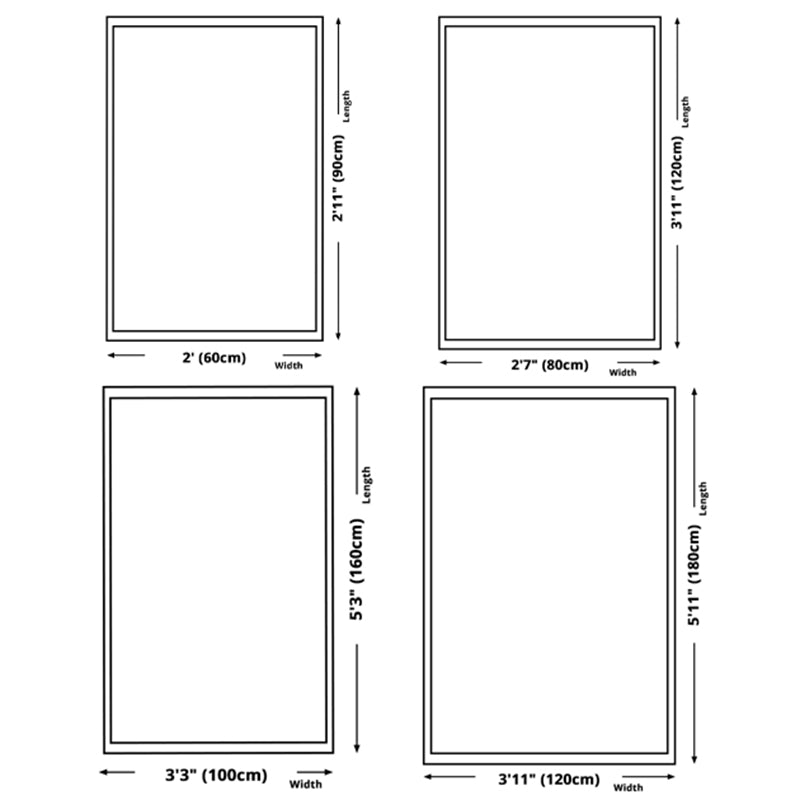 Casual Plants Area Rug Green Polyester Indoor Carpet Non-Split Rug for Indoor Room