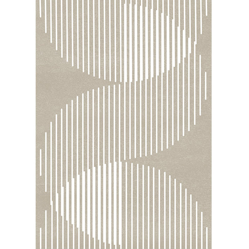 Apricot Abstract Indoor Carpet Polyester Minimalist Rug Anti-Split for Home Decoration