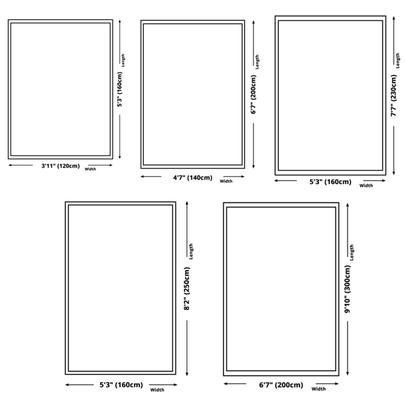 White Simple Rug Polyester Contemporary Carpet Non-Split Backing Area Rug for Indoor Room