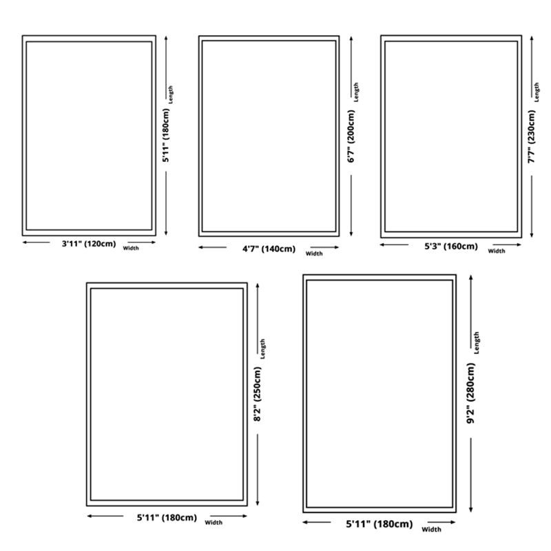 Blue Contemporary Carpet Polyester Abstract Rug Anti-Split Backing Indoor Carpet for Home Decor