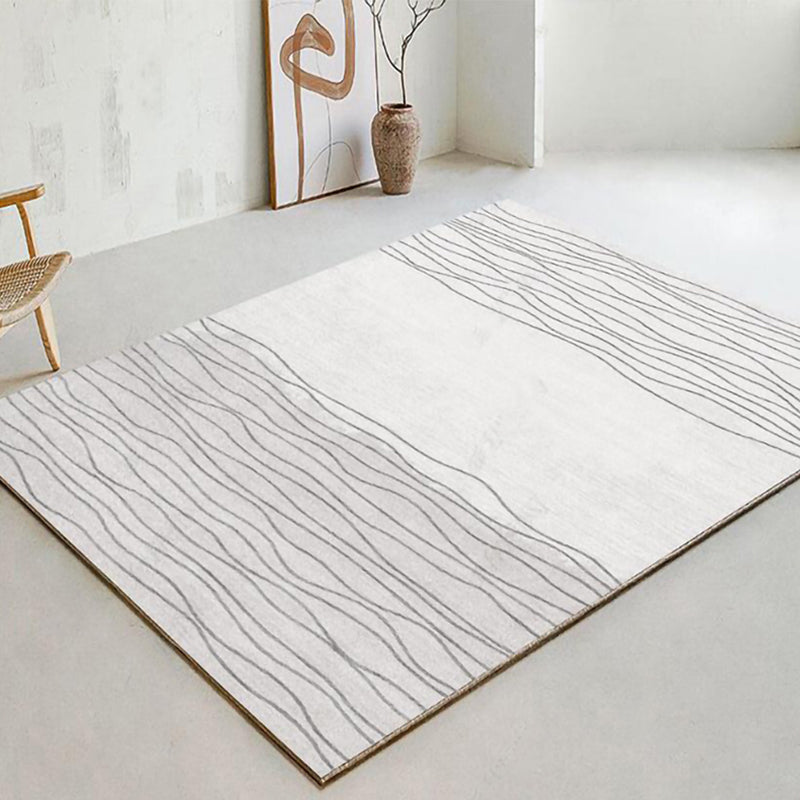 Modern Living Room Area Rug Apricot Polyester Rug Polyester Stain Resistant Area Carpet