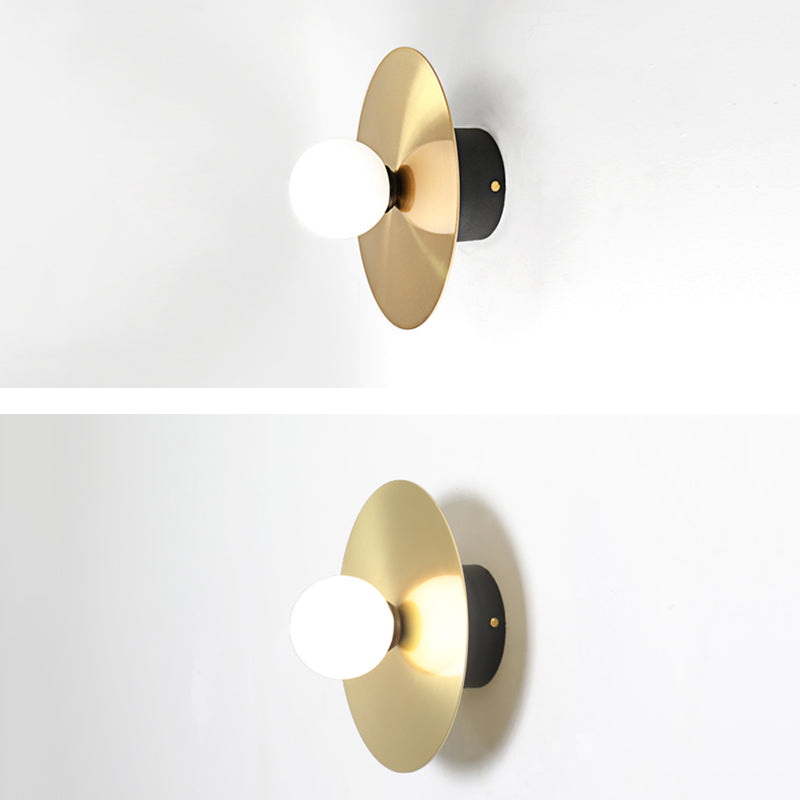 Lampada da parete in vetro modernista in vetro da parete a 1 luce SCONCE LUCE per soggiorno