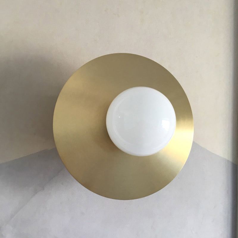 Lampada da parete in vetro modernista in vetro da parete a 1 luce SCONCE LUCE per soggiorno