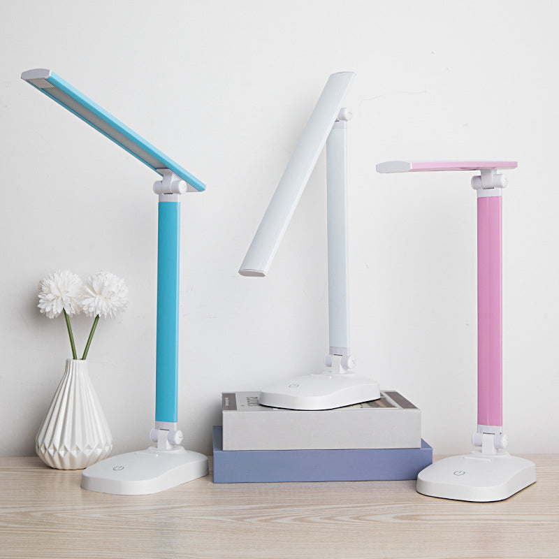 Foldable USB Table Lamp Modern Plastic Kids Bedroom LED Reading Book Light