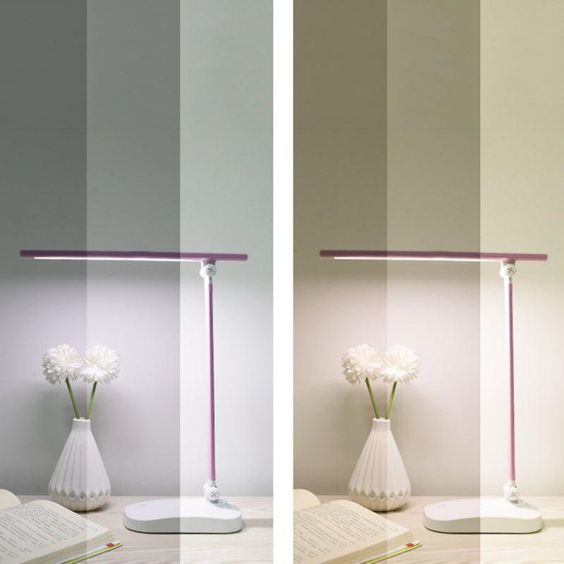 Foldable USB Table Lamp Modern Plastic Kids Bedroom LED Reading Book Light