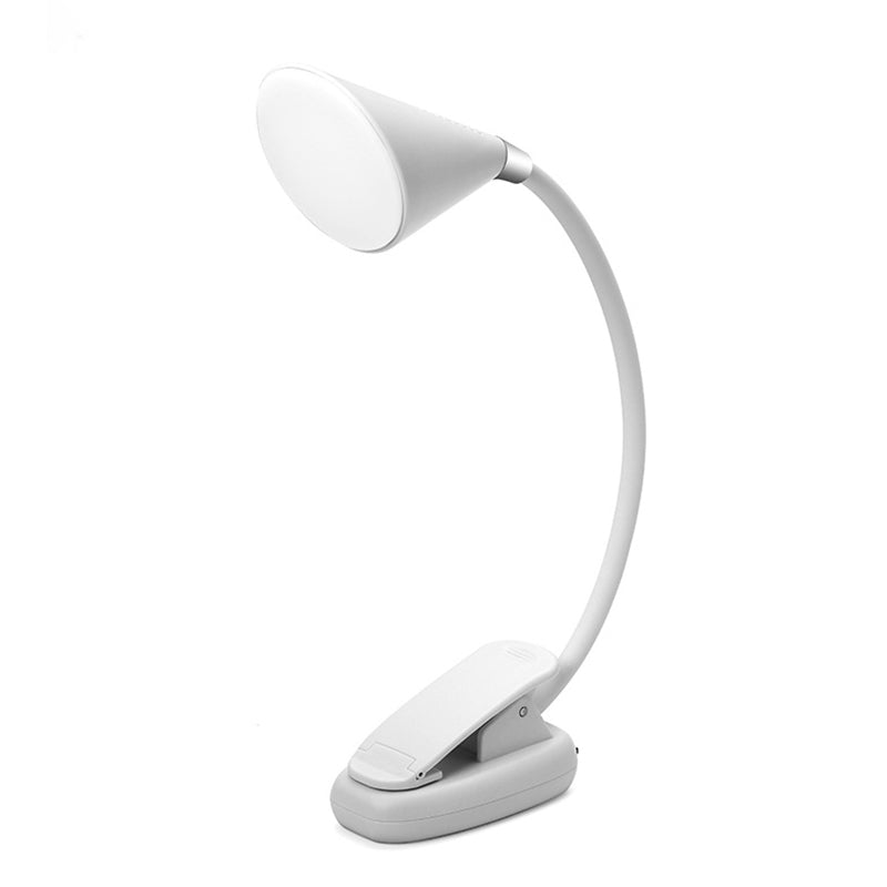 Coup de table à pinces conique Macaron Plastique Couple de chambre LED LECTURE LED avec un bras flexible