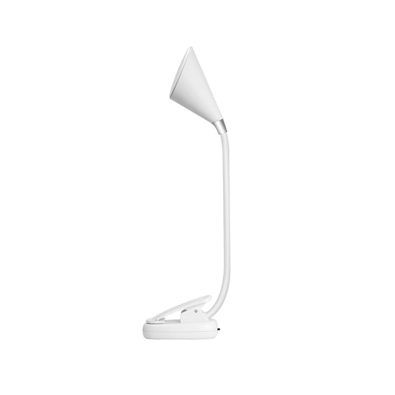Coup de table à pinces conique Macaron Plastique Couple de chambre LED LECTURE LED avec un bras flexible