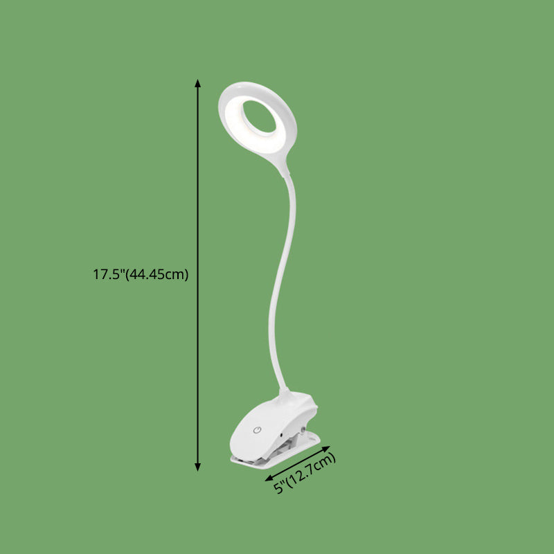 Éclairage de bureau en plastique circulaire LED ÉTUDE BLANC NORC