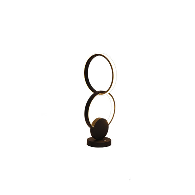 Lampada a doppio anello artistico Lampa da comtore