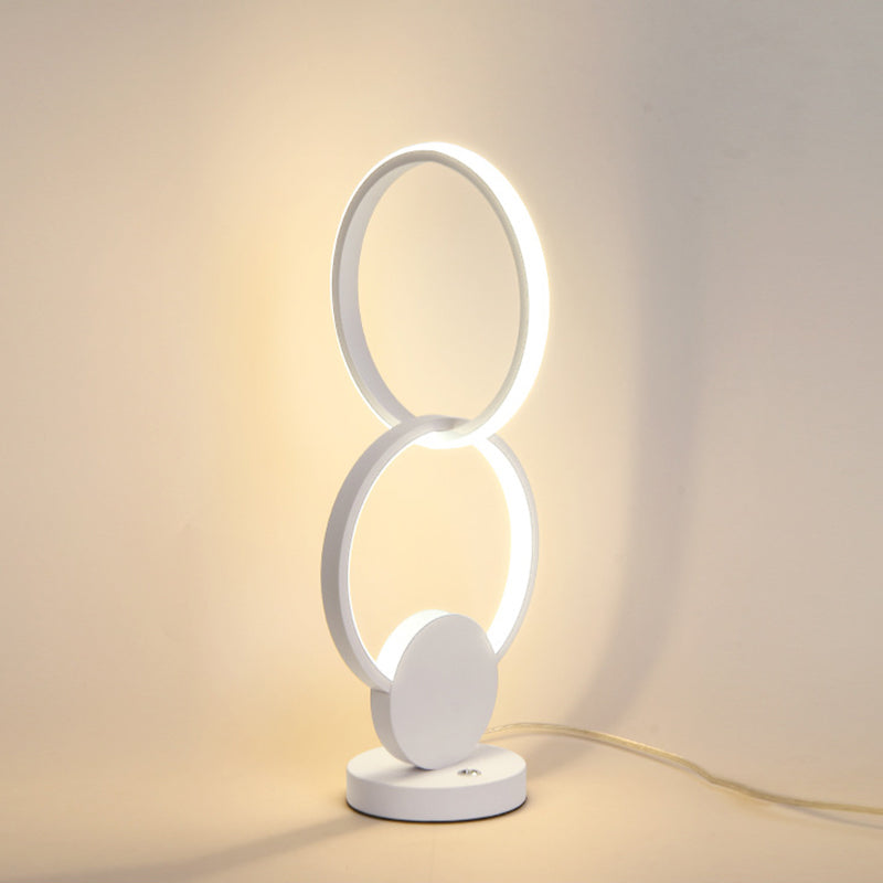 Lampada a doppio anello artistico Lampa da comtore