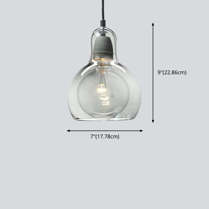 1 luminaires suspendus en forme de gourde légère