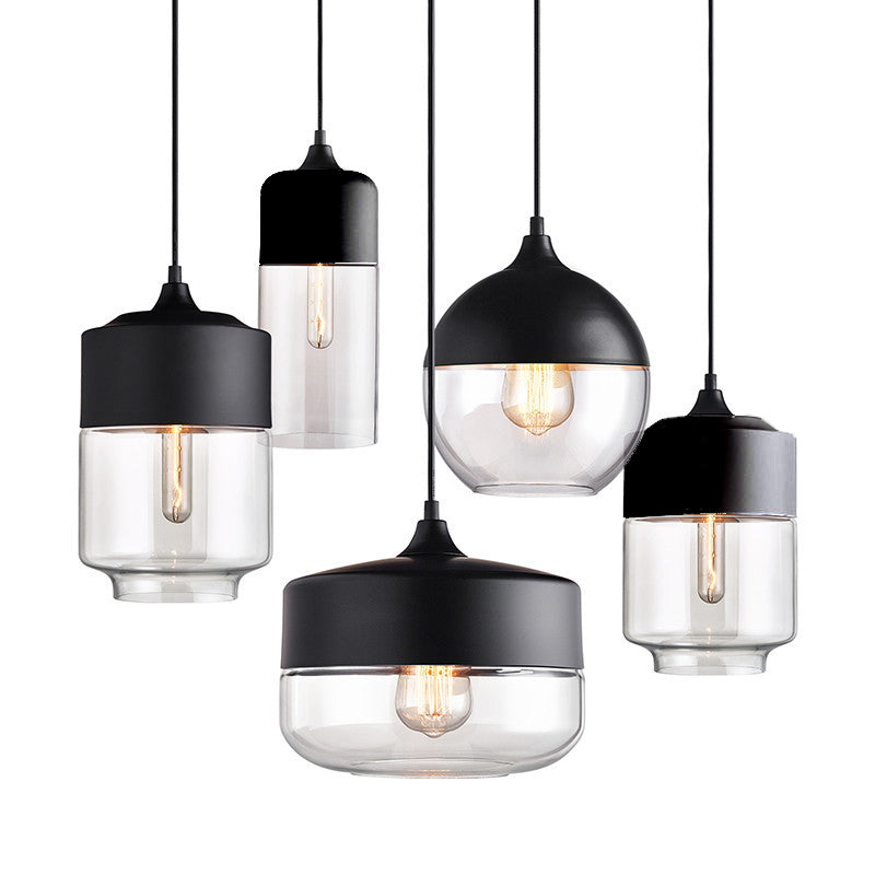 1 lumière suspendue au plafond suspension en verre contemporain suspension suspendue pour le restaurant