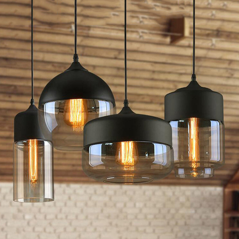 1 lumière suspendue au plafond suspension en verre contemporain suspension suspendue pour le restaurant