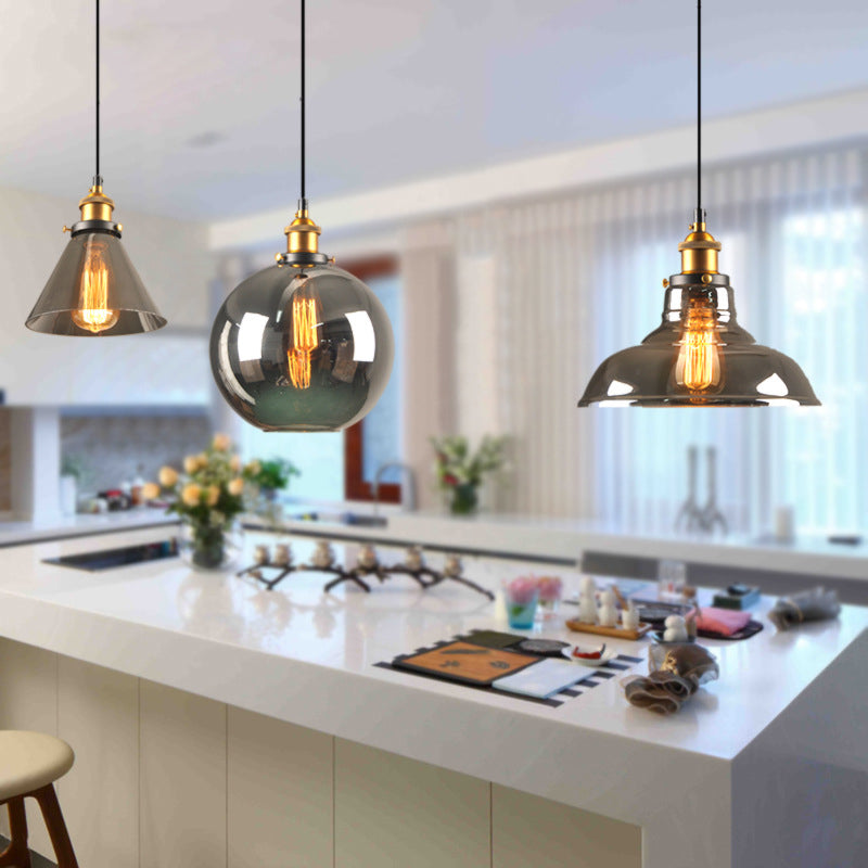 1 lumière suspendue au plafond suspension en verre contemporain suspension suspendue pour le restaurant