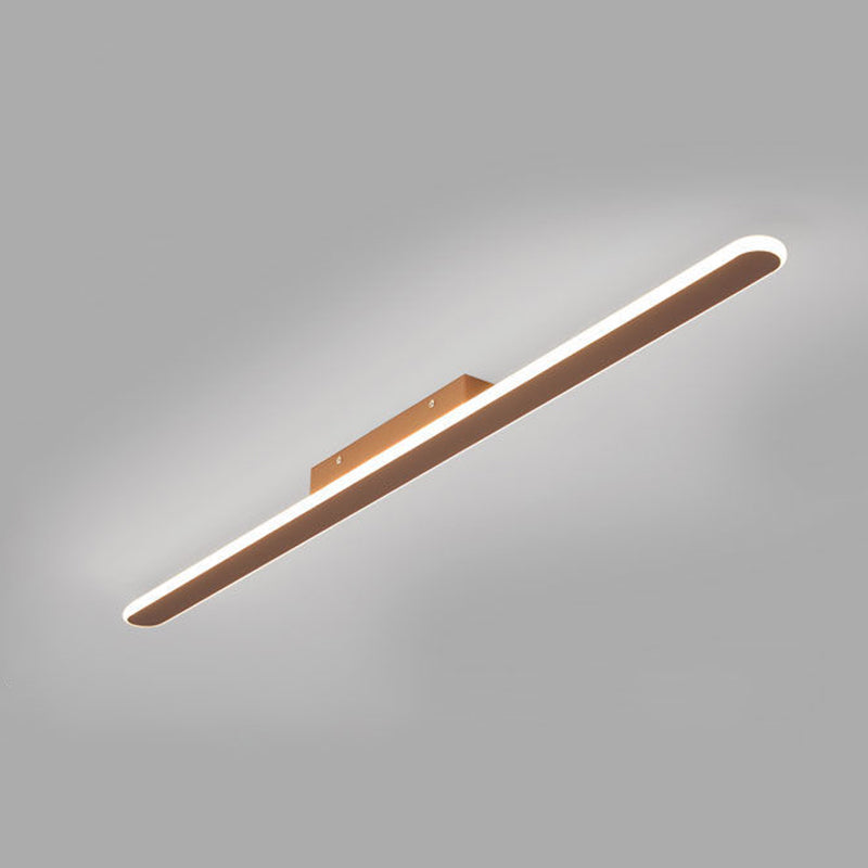 Plafonnier encastré linéaire à 1 lumière, nouveau plafonnier moderne en acrylique