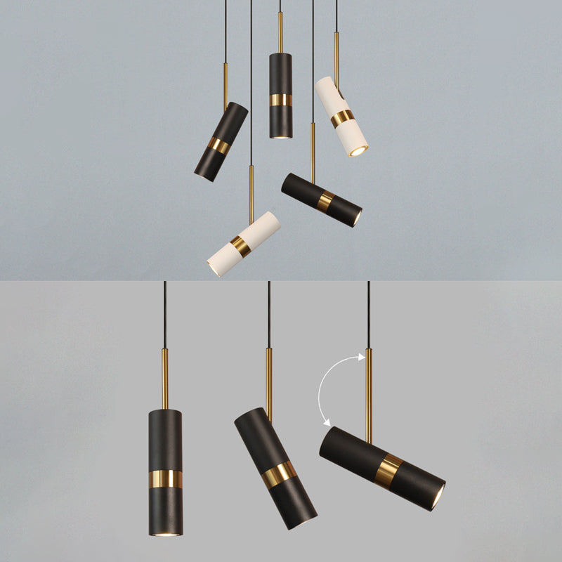 1 éclairage pendentif à cylindre léger