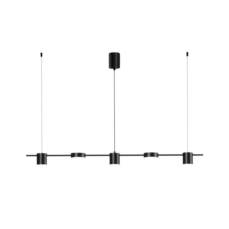 Cylinder Island Lighting Metallic Contemporary Simplicity Pendant Lighting Fixtures for Restaurant