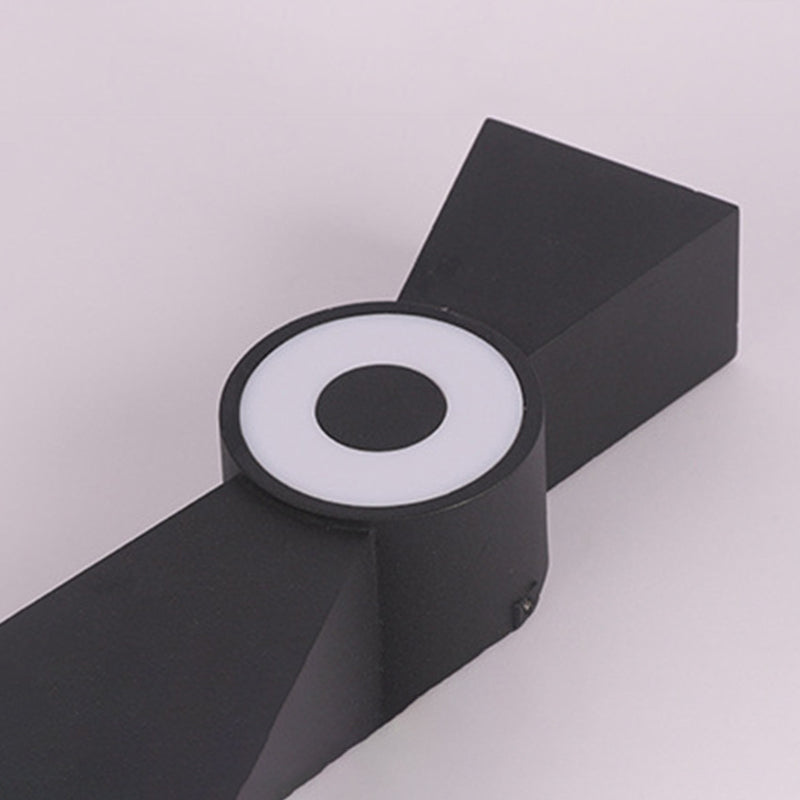 2-Light LED Waterproof Wall Lamp in Modern Creative Style Aluminium Wall Sconce for Exterior Spaces