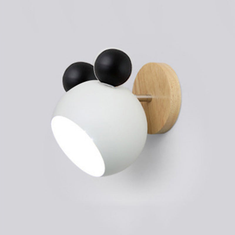 Bedroom Wall Sconce Lighting Minimalist Sconce Light Fixture with Cartoon Metal Shade