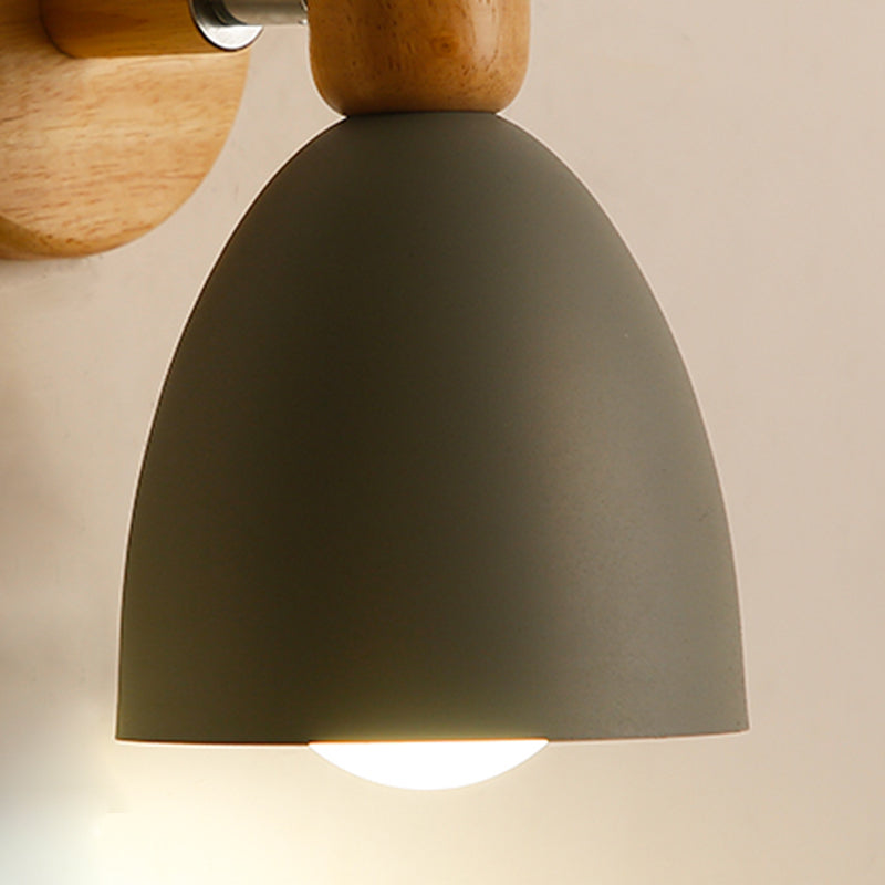 Lámpara de luz cónica de estilo nórdico de estilo de metal de la pared de la pared de la pared del dormitorio