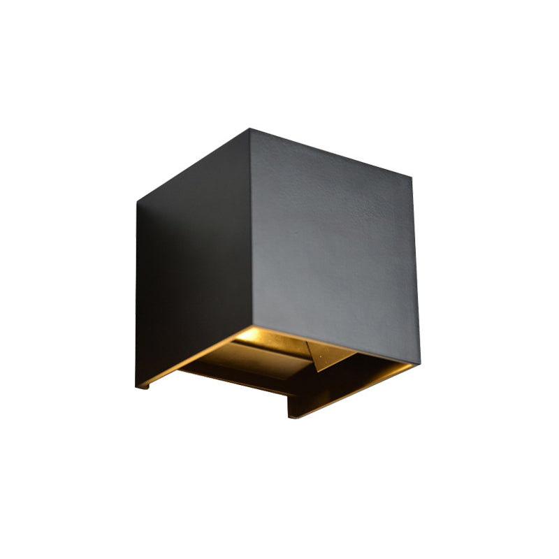 Lámpara montada en la pared cuadrada lámpara de montaje de pared de aluminio moderna para sala de estar