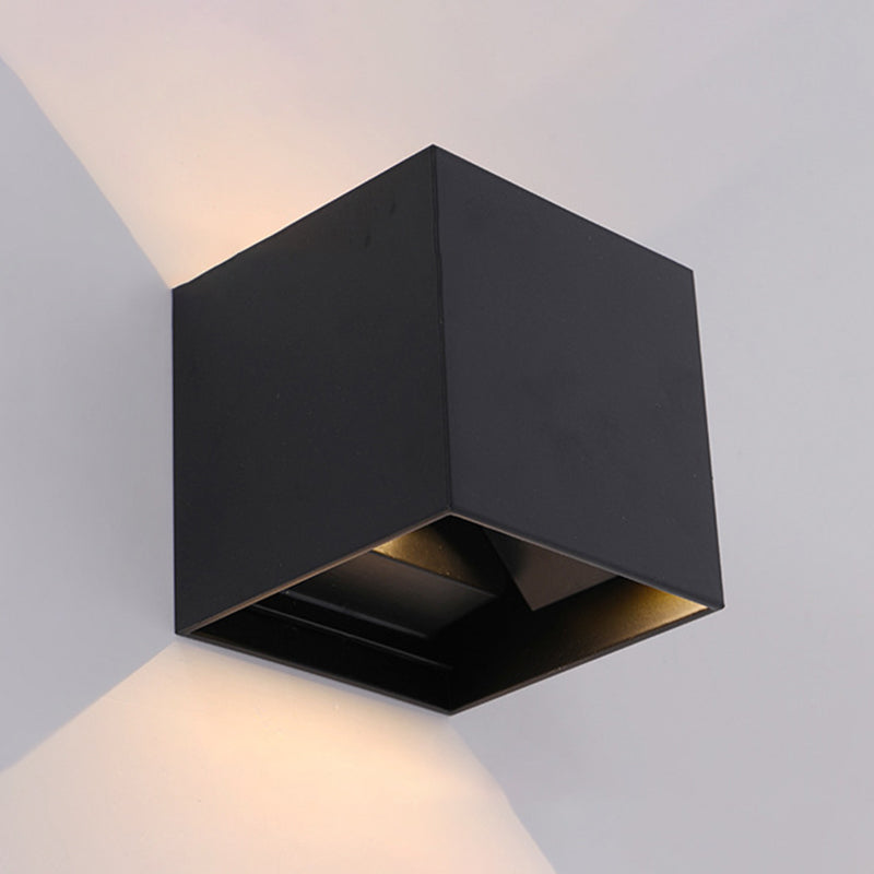 Square Wall Mounted Lamp Modern Simplicity Aluminum Wall Mount Lamp for Living Room