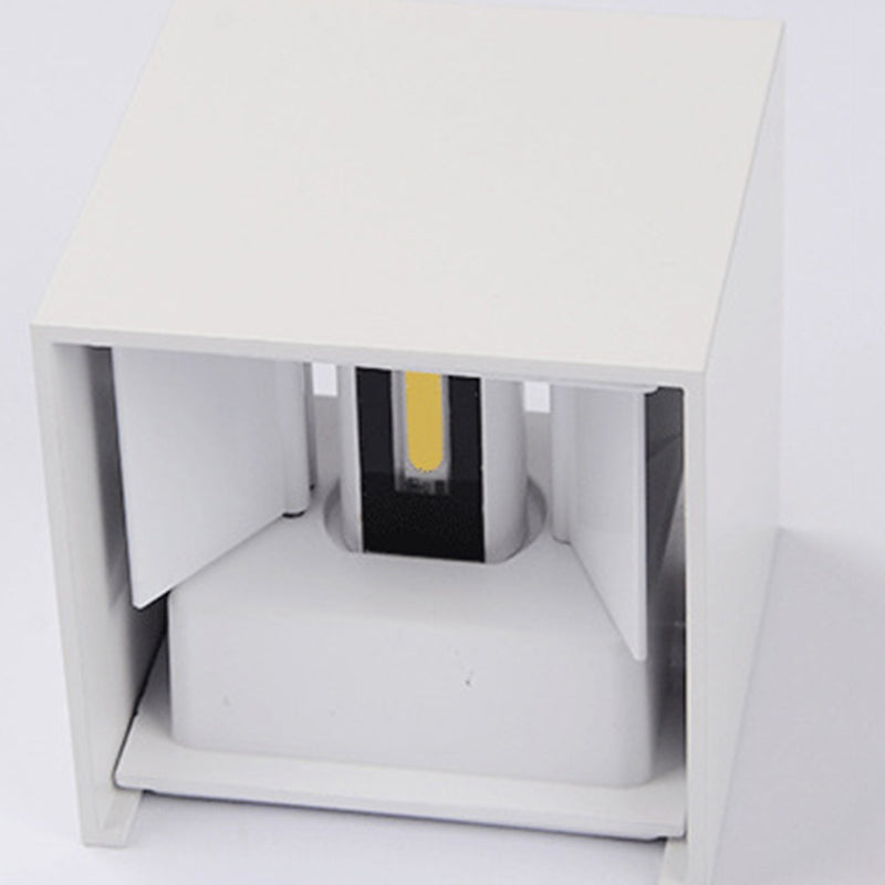 Lámpara montada en la pared cuadrada lámpara de montaje de pared de aluminio moderna para sala de estar