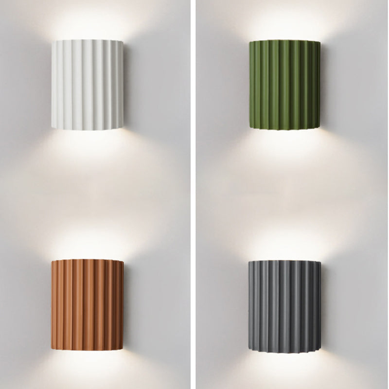 Cylinder Wall Mounted Lamps Postmodern Resin Wall Mounted Lights for Living Room