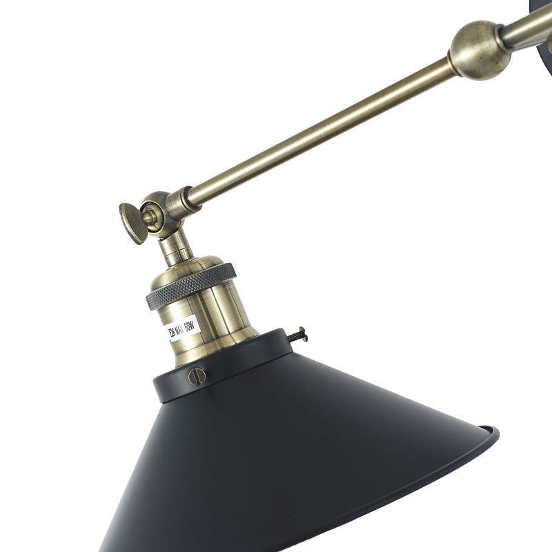 Cone Wall Mounted Lamps Vintage Industrial Metal Wall Sconces Lighting Fixtures for Courtyard