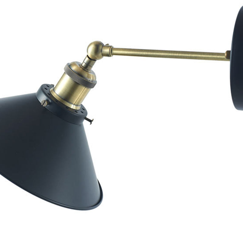 Cone Wall Mounted Lamps Vintage Industrial Metal Wall Sconces Lighting Fixtures for Courtyard