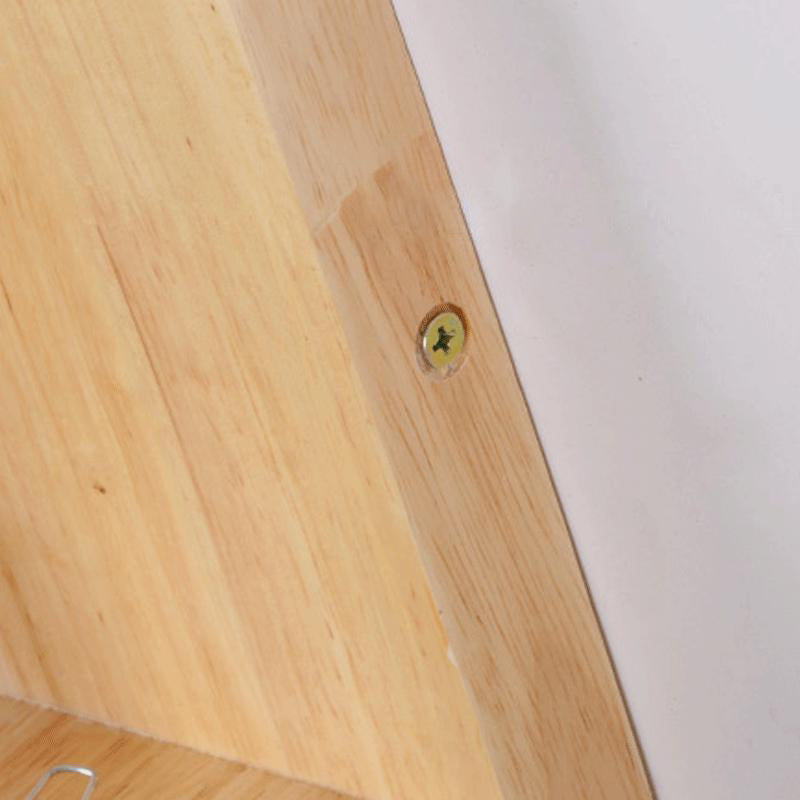 Square Wall Mounted Lamp Modern Simplicity Wood Wall Mount Lamp for Living Room