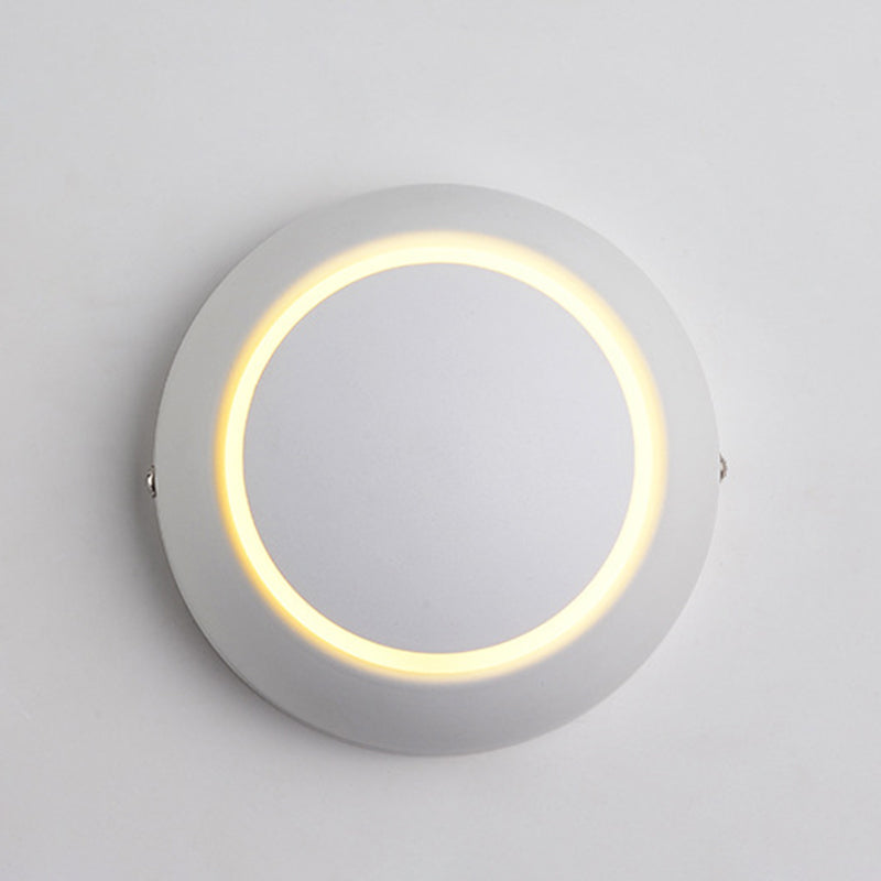 Modernist Silica Gel Rounded Shade Wall Light Fixture 1-Light LED Sconce Light