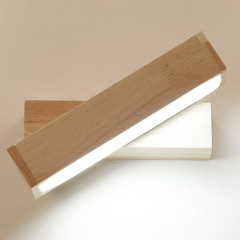 Moderne einfache HolzlED-Wandleuchten Rota-Tisch Wandmontierte Lampen für Schlafzimmer