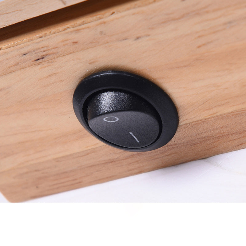 Moderne einfache HolzlED-Wandleuchten Rota-Tisch Wandmontierte Lampen für Schlafzimmer